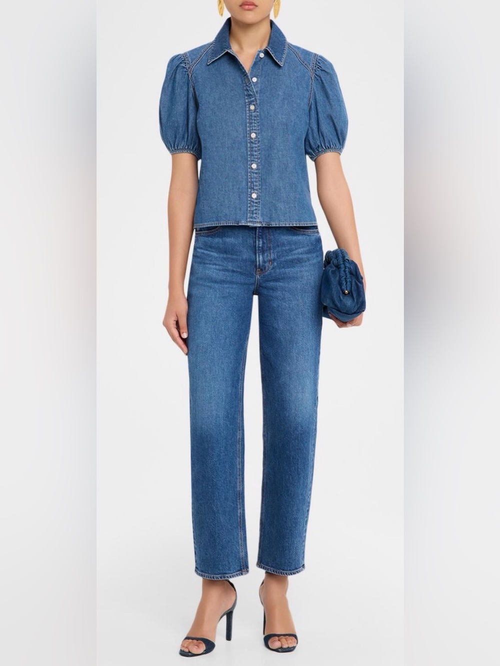 Veronica Beard Leandor Denim Shirt